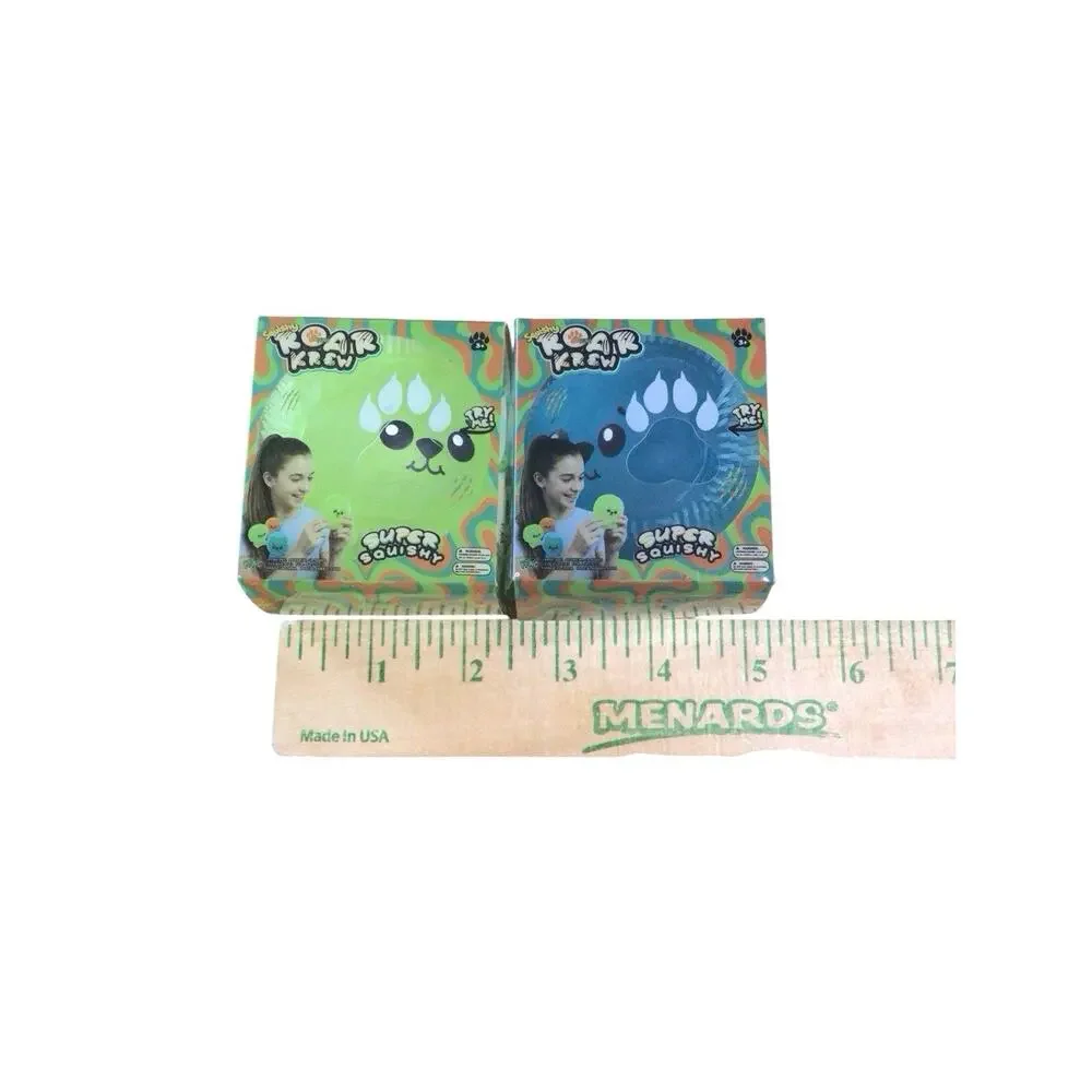 Squishy 2 Roar Krew Blue Green Super Squishy Squeeze Toy New From Five Below